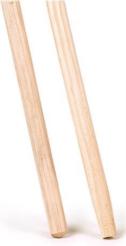 Bezemsteel hout 150cm x 28mm gepunt van Talen Tools