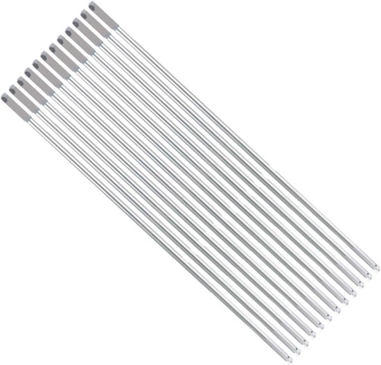 Bezemsteel - Poetsteel Aluminium - Schoonmaken Huis - Lichtgewicht Materiaal - 130 cm - Aluminium