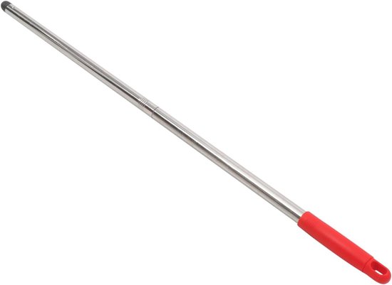 Bezemsteel Vervanging - Dweilsteel Bezemsteel - Vloeren Schoonmaken - Roestvrij Staal - 77 cm - Grijs