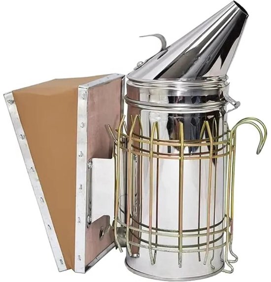 Bijenkast Roker - Imker Gereedschap - Bijen Inspecteren - Hitteschild - 29 x 20 x 15 cm - Zilver