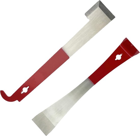 Bijenkorf Gereedschap Set - Imker Hulpmiddelen - Bijenkast Onderhoud - Dubbele Haak Ontwerp - 26cm en 23cm