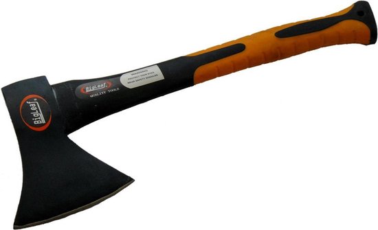 Bijl 600gr met glasfibersteel - Handbijl kloofbijl en hakbijl bijlen keukenbijl van Kinzo