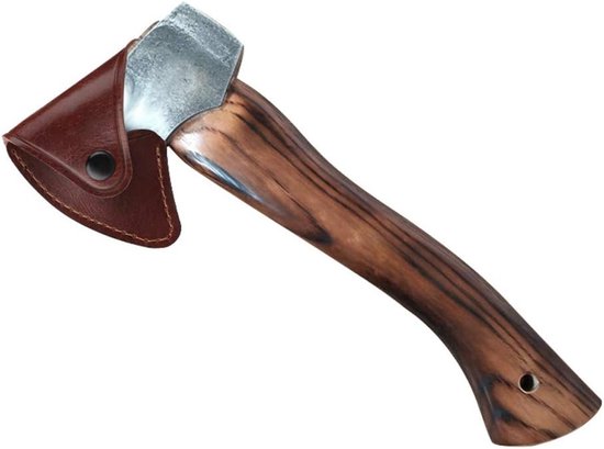 Bijl lederen hoes bijl beschermhoes camping tuin gereedschap 11 cm x 9 cm