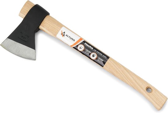 Bijl Vizcana 40 cm - Smeedstaal met Houten Handvat - Voor Intensief Houtbewerken
