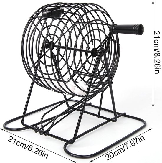 Bingo-speelset - traditionele wijnset - familie-Bingo-speelset - bingo-spel lucky bal bar party lotterie-machine voor kinderen en familiegroepen - schaken - vrijetijdssporten van Merkloos	