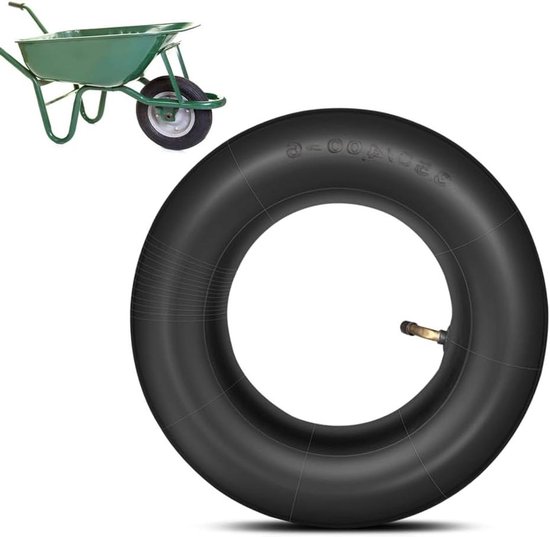 Binnenband 350/400-6 inch met schuin ventiel voor kruiwagen, steekwagen en tractor van Airaxx