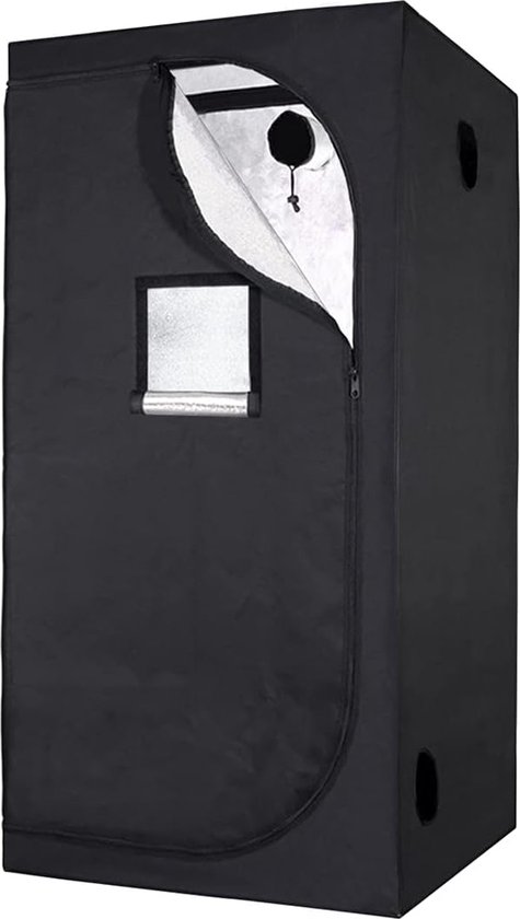 Binnenkweekkast 100x100x200cm - Mylar Premium Reflectievermogen 97% - Voor Hydrocultuur & Indoor Tuinieren van Marshall
