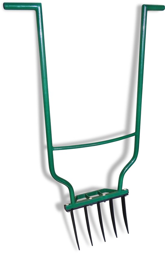Biogroei® Ergonomische woelvork - spitvork - 5 tanden - Verlucht je bodem - Makkelijk bruikbaar