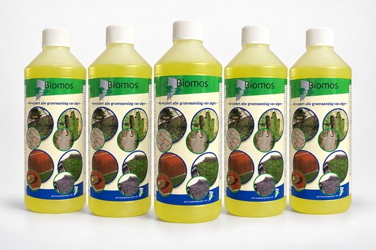 Biomos Groene Aanslag Verwijderaar 1ltr 5stuks