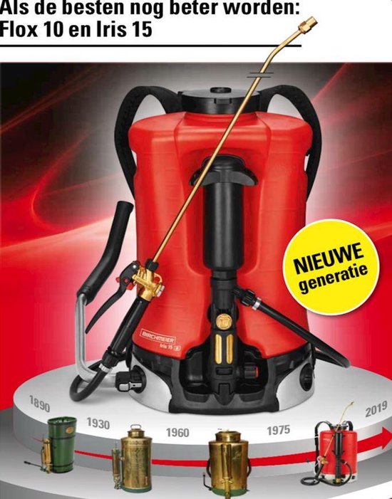 Birchmeier Iris new 15L: professionele tuinsproeier