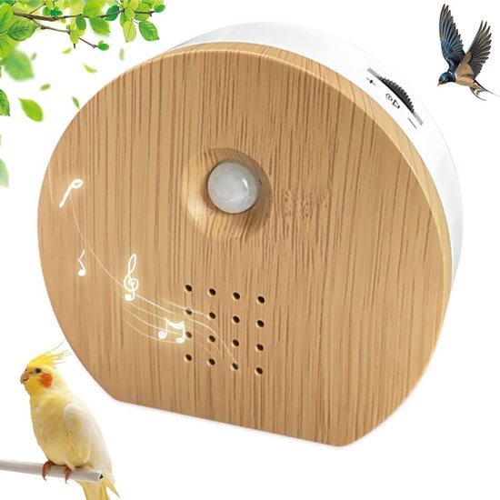 Bird Chirping Box - Natuurgeluiden - Wandmontage - Timer - Geluidsbox - Vogelgeluiden - Bewegingdetectie - Boslente van Merkloos	