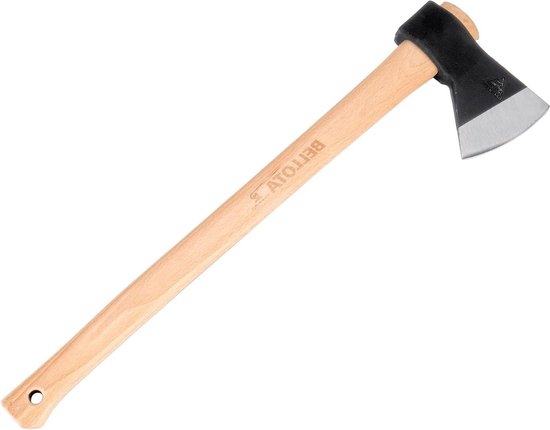 Biscain bijl 8130-2000C voor het kappen van bomen - houten stam snijden - hout hakken - 2 kg gewicht - houten handvat. van Merkloos	