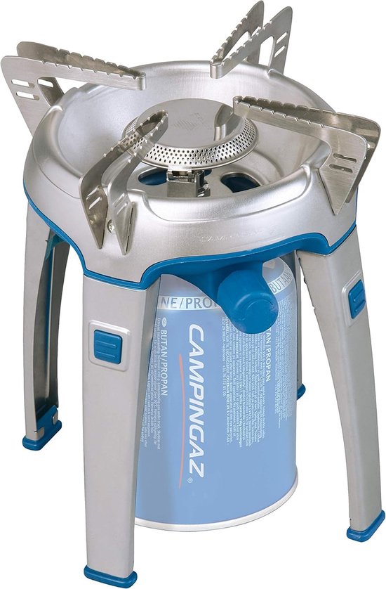 Bivouac Campingkooktoestel gasfornuis 1 pits voor camping festivals of wandeltochten met handige draagtas van Campgear