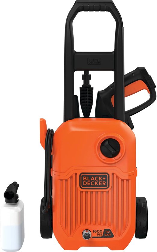 Black & Decker BEPW1300L-QS - Hogedrukreiniger - 1300W - 110 bar - Compact en Mobiel van Merkloos	