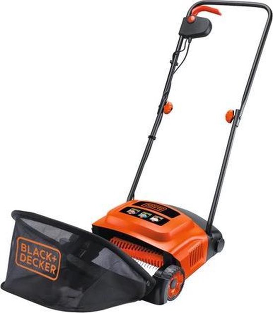 BLACK+DECKER 600W 30cm Verticuteerder met centrale hoogte-instelling - GD300-QS van Merkloos	