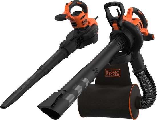 BLACK+DECKER BEBLV300-QS Bladblazer - 3000W - 72L ruggedragen opvangzak - gesnoerd van BLACK+DECKER