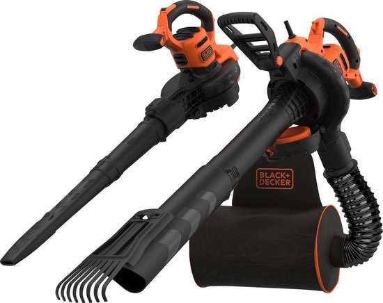BLACK+DECKER BEBLV301 Bladblazer - Blaas en zuigfunctie - Rugzak als opvangzak van BLACK+DECKER
