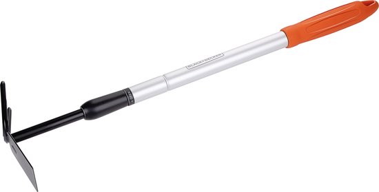 BLACK+DECKER Cultivator met Schoffel - Tuinhark en Schoffel - In Lengte Verstelbaar 66-101CM - Cultiveren en Onkruid Wieden - Kop van Koolstofstaal van BLACK+DECKER
