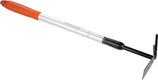 BLACK+DECKER Cultivator - tuinhark en hak - in lengte verstelbaar 66-101 cm - cultiveren en onkruid wieden - kop van koolstofstaal