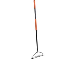 BLACK+DECKER Egalisatie Hark - 150 CM - Glasvezel en Koolstofstaal - Zwart/ Oranje van BLACK+DECKER