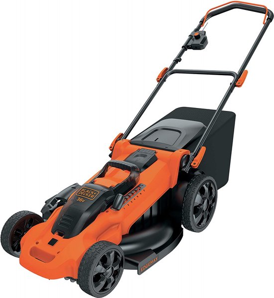 BLACK+DECKER Grasmaaier 36V 2.5Ah Lithium-ion, 48cm van BLACK+DECKER