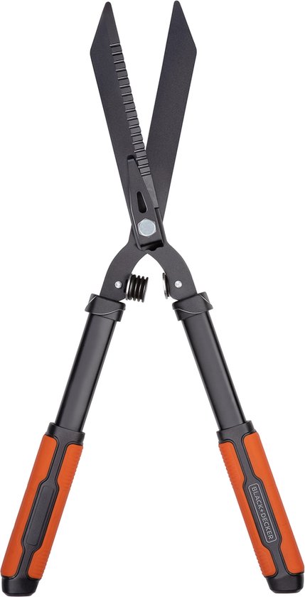 BLACK+DECKER Heggenschaar - Gekartelde Stalen Bladen - 61 CM - Zwart/ Oranje van BLACK+DECKER