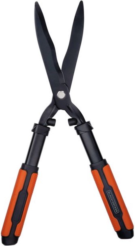 BLACK+DECKER Heggenschaar - Golvende Stalen Bladen - 53 CM - Zwart/ Oranje van BLACK+DECKER