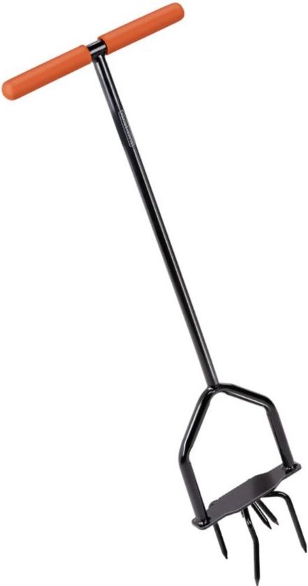 BLACK+DECKER Ratelcultivator - Draaiende Kop - Ergonomische Handgreep - Cultiveren en Onkruid Wieden - Zwart/Oranje van BLACK+DECKER