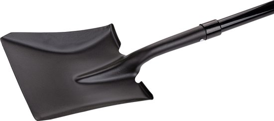 BLACK+DECKER Schep - Vierkante Kop - 149 CM - Stevig en Lichtgewicht Glasvezel - Zwart van BLACK+DECKER