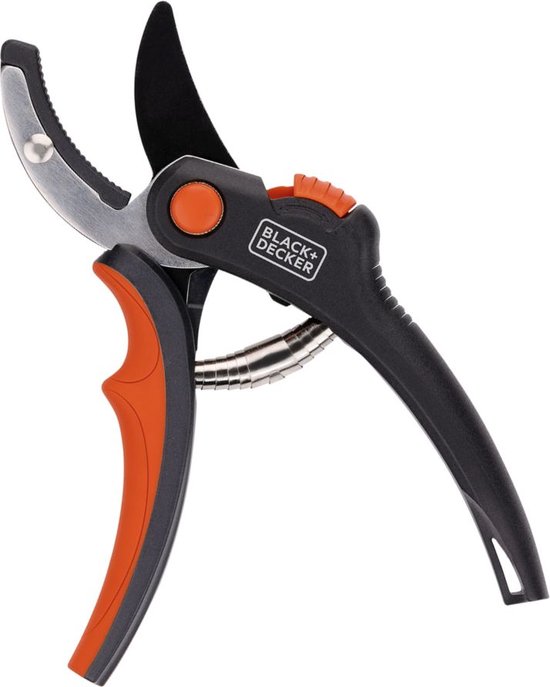 BLACK+DECKER Snoeischaar - 14 Ø Knipcapaciteit - Gehard Stalen Blad - Soft Grip Handvat - 20x6x1.6 CM - Bloemenschaar - Tuinschaar - Heggenschaar van BLACK+DECKER