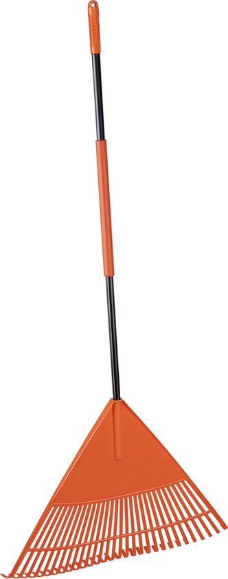 BLACK+DECKER Tuinhark BXGTTO7003 - 178 x 60 x 3 CM - Bladhark met Comfortabele Handgreep - Terugverende Hark - Oranje/Zwart van BLACK+DECKER