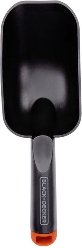 BLACK+DECKER Tuinschepje - Ronde Afwerking - Diepe Bodem - 28,5 CM - Zwart van BLACK+DECKER