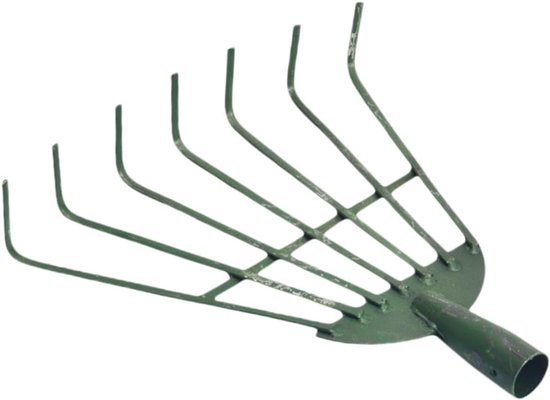 Blad Harken - Tuin Harken - Bladeren Verzamelen - Stevige Metalen Tanden - 32x30x5 cm - As Shown