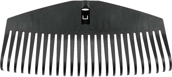 Bladbezemkop, 25 Tanden, Verbindbaar met Fiskars Solid Steel | Breedte: 51,1 cm, Kunststof tanden, Zwart, L, Solid, 1014915