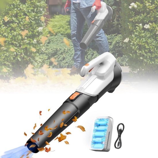 Bladblazer Accu - Bladblazers Verlengde Blaasmond - 20V - Zwart met Wit van VONROC