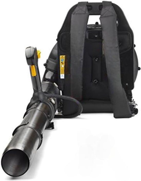 Bladblazer Benzine - Bladzuiger Benzine - Bladblazer Benzine Rug Gedragen van Powerplus