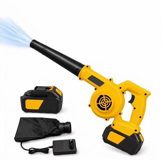 Bladblazer - Draadloze Accu Bladblazer 21V - Koperen Motor - 12.000 rpm - met Kinderslot en Oververhittingsbeveiliging