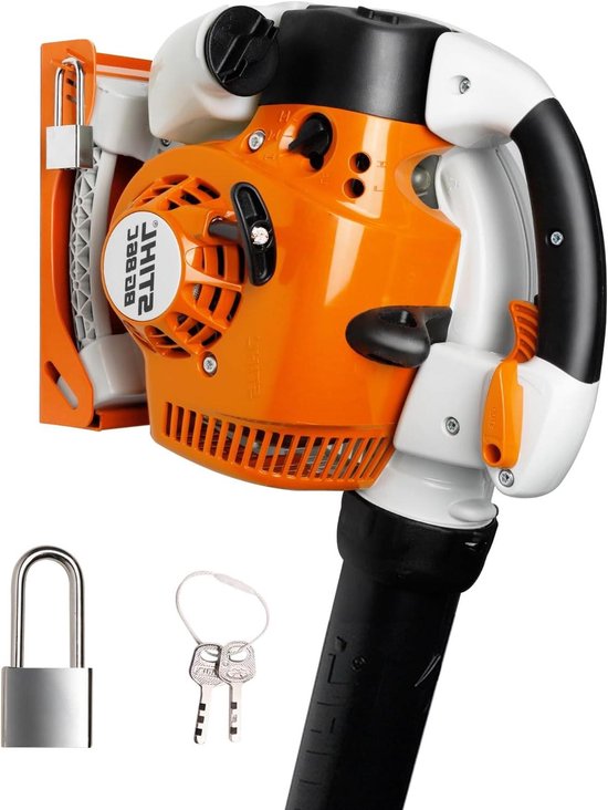 Bladblazer Houder - Bladblazer Muurbeugel - Bladblazer Opbergen - Universele Stihl Pasvorm - 26.39 cm - Oranje van Merkloos	