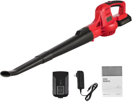 Bladblazer op accu - Accu-blaasmachine - Inclusief batterij en lader - 20V - 2000mAh lithium-ionbatterij