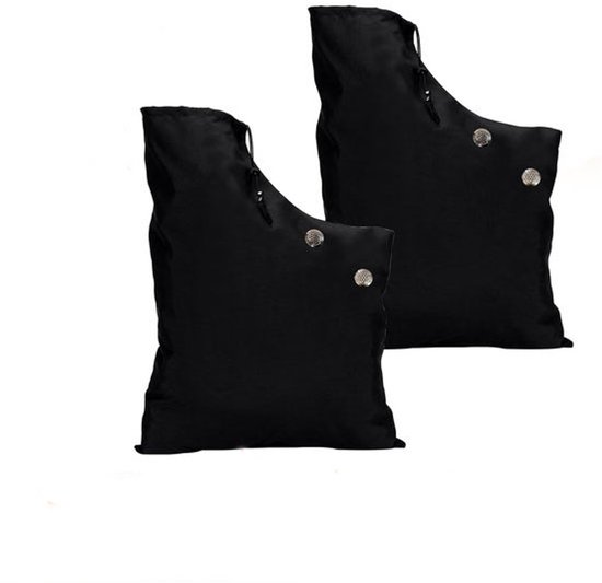 Bladblazer Opbergtas - 2 Stuks - Opvangzak - Universele - Oxford-stof - Bladblazer Vacuümzak - Met Rits en Trekkoord - Waterdichte - Tuingereedschap - Geschikt voor bladblazers en bladversnipperaars - 44*60 cm - Zwart van Merkloos	
