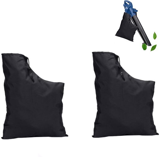 Bladblazer Opbergtas - 44x60 cm - 420D Oxford Doek Bladblazer - Vervangende Opvangzak - Verstelbaar - Elektrische Bladblazer Bladzuigerzak - Opvangzak met Rits - Universele - Stofzuigerzak - Vervangende Opbergtas voor Bladblazer - Zwart van Merkloos	
