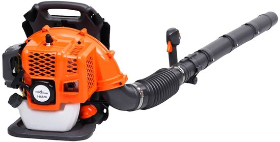 Bladblazer – Tuinblazer – Bladzuiger – Blaasmachine – Benzine – Rugzakontwerp – Krachtige Tweetaktmotor – Vortex Effect van Merkloos	