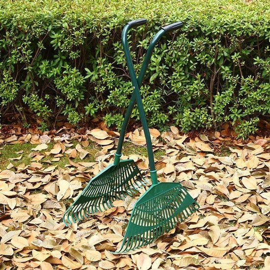 Bladgrijper Lange Steel - Tuin Grijper - Bladeren Verzamelen - Verstelbare Grip - 95 cm - Groen
