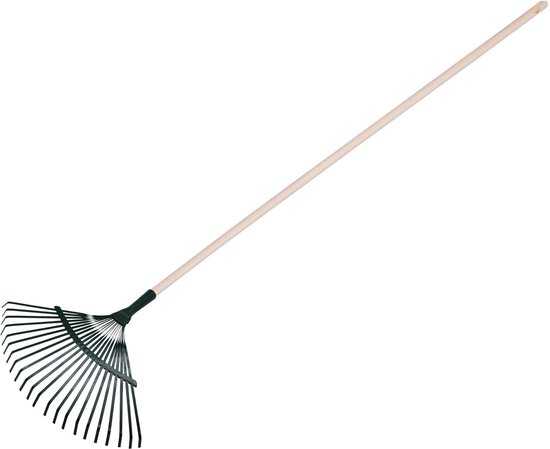 Bladhark - 22 tanden - kunststof - inclusief steel - 130 cm - lichtgewicht van Merkloos	