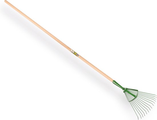 Bladhark Profi 26 cm met 14 verenstalen tanden met steel 150×2,8cm van Talen Tools