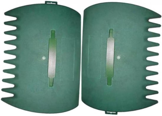 Bladhark Scoops - Tuin Opruimers - Gazon Schoonmaken - Handige Klauwen - 34 x 25 cm - Groen