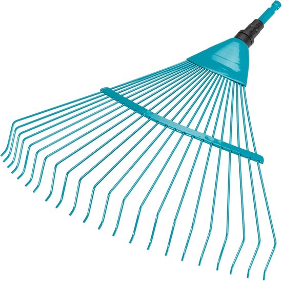 Bladhark voor het vegen en beluchten van mossige gazons met robuuste draadtanden Duroplast-coating werkbreedte 50 cm 3100-20 standaard