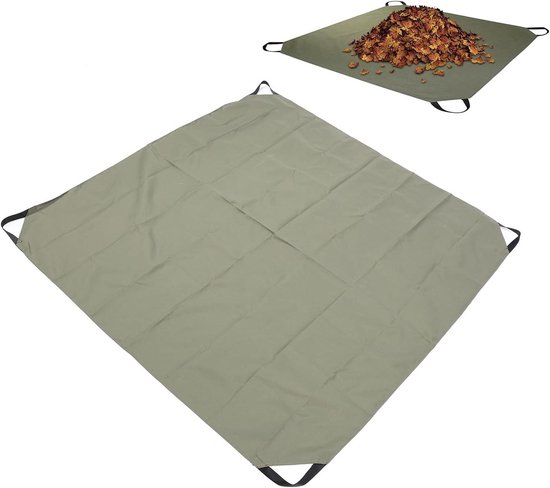 Bladopvangzak Tuinafval - Tuinafvalzak Herbruikbaar - Tuin Opruimen - Scheurbestendig Waterdicht - 145x145 cm - Groen