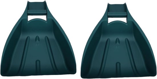 Bladschep Handharken - Bladvanger Tuinhandschoenen - Bladeren Verzamelen - Ergonomische Polssteunen - 335 x 108 x 48 cm - Groen