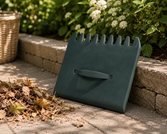 Bladschepper Set van 2 - Bladgrijpers - Tuinafval Scheppen - Bladeren Opruimen - Tuingereedschap - 30 x 25 cm - Donkergroen